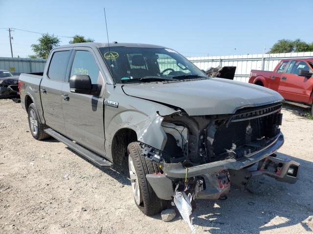 1FTEW1E56JFB81859 - 2018 FORD F150 SUPERCREW GRAY photo 1