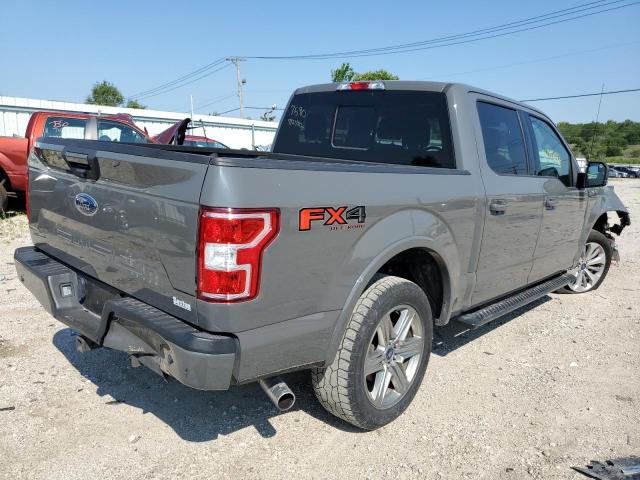 1FTEW1E56JFB81859 - 2018 FORD F150 SUPERCREW GRAY photo 4
