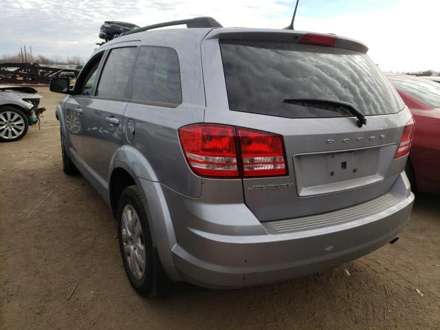 3C4PDCAB5JT428137 - 2018 DODGE JOURNEY SE SILVER photo 3