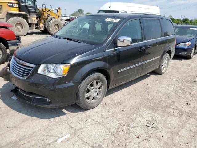 2C4RC1CG5CR143727 - 2012 CHRYSLER TOWN & COU TOURING L BLACK photo 1