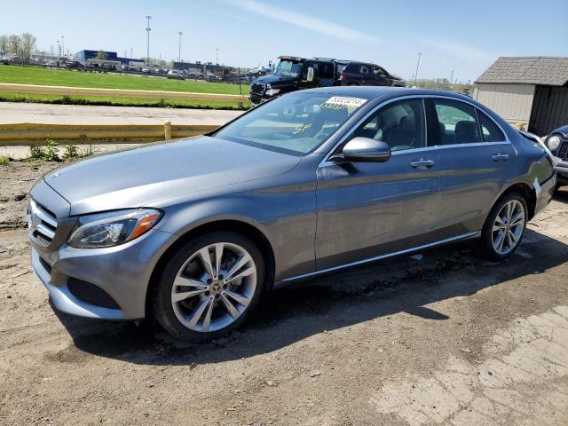 WDDWF4KBXJR343108 - 2018 MERCEDES-BENZ C 300 4MATIC GRAY photo 1