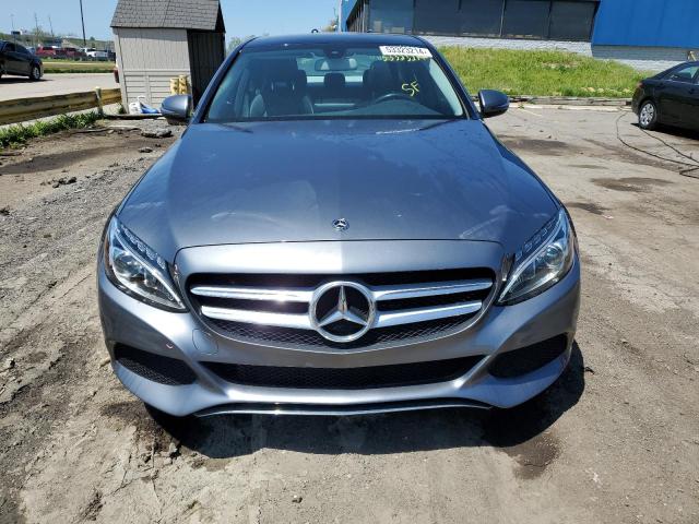 WDDWF4KBXJR343108 - 2018 MERCEDES-BENZ C 300 4MATIC GRAY photo 5