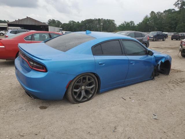 2C3CDXHG4FH915826 - 2015 DODGE CHARGER SXT BLUE photo 3