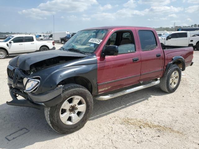 5TEGN92N32Z016631 - 2002 TOYOTA TACOMA DOUBLE CAB PRERUNNER BURGUNDY photo 1
