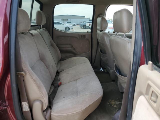 5TEGN92N32Z016631 - 2002 TOYOTA TACOMA DOUBLE CAB PRERUNNER BURGUNDY photo 10