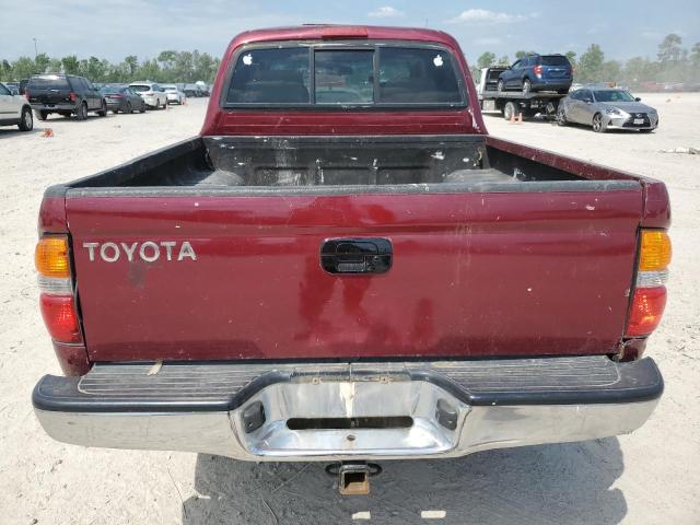 5TEGN92N32Z016631 - 2002 TOYOTA TACOMA DOUBLE CAB PRERUNNER BURGUNDY photo 6