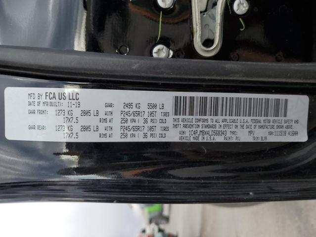 1C4PJMBX4LD568343 - 2020 JEEP CHEROKEE TRAILHAWK BLACK photo 14