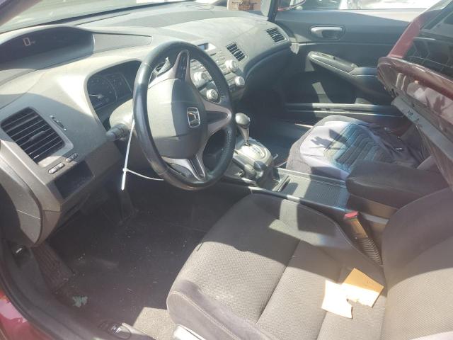2HGFA16609H355334 - 2009 HONDA CIVIC LX-S MAROON photo 7