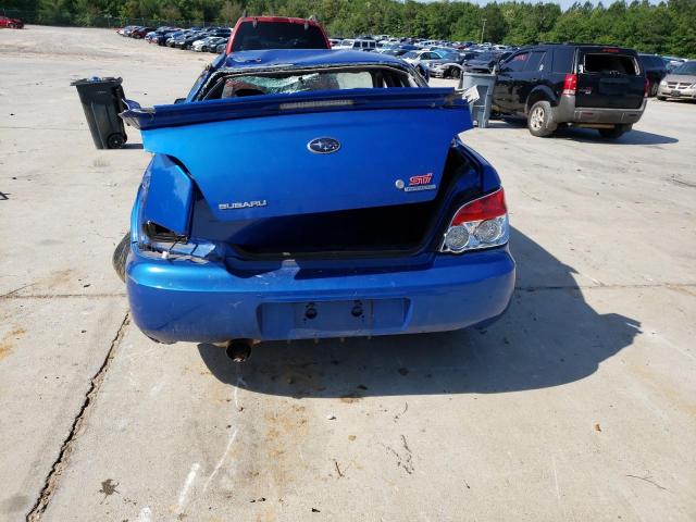 JF1GD76687L507623 - 2007 SUBARU IMPREZA WRX STI BLUE photo 6