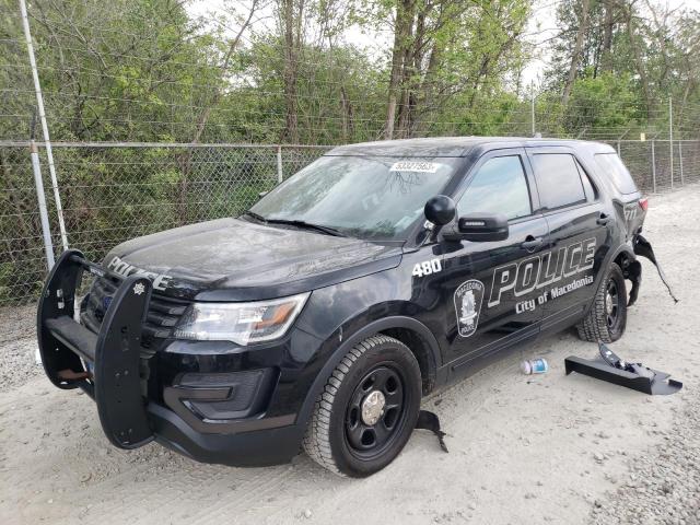 1FM5K8AR4HGE30351 - 2017 FORD EXPLORER POLICE INTERCEPTOR BLACK photo 1