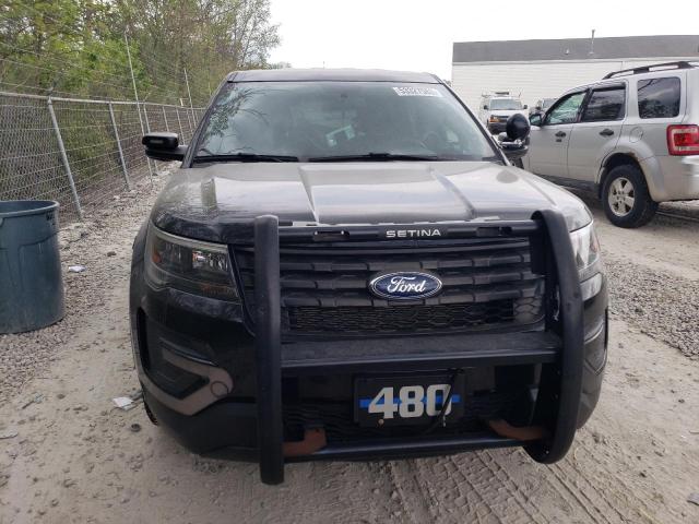 1FM5K8AR4HGE30351 - 2017 FORD EXPLORER POLICE INTERCEPTOR BLACK photo 5