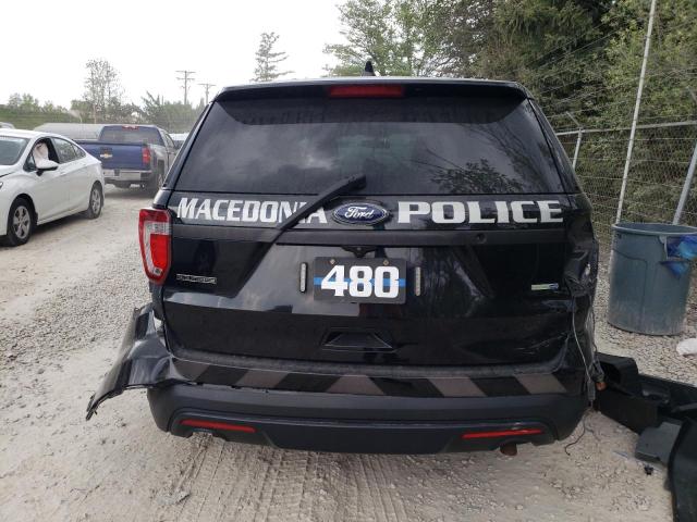 1FM5K8AR4HGE30351 - 2017 FORD EXPLORER POLICE INTERCEPTOR BLACK photo 6