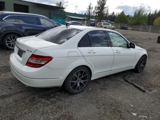 WDDGF81X18F166811 - 2008 MERCEDES-BENZ C 300 4MATIC WHITE photo 3