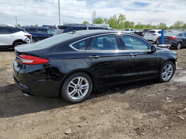 3FA6P0HD1JR153720 - 2018 FORD FUSION SE BLACK photo 3