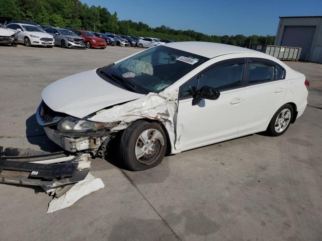 2HGFB2F50EH528886 - 2014 HONDA CIVIC LX WHITE photo 1