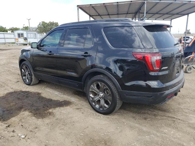 1FM5K8GT8JGB64552 - 2018 FORD EXPLORER SPORT BLACK photo 2