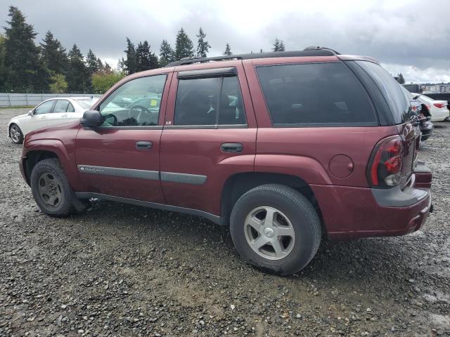 1GNDT13S942439565 - 2004 CHEVROLET TRAILBLAZE LS RED photo 2