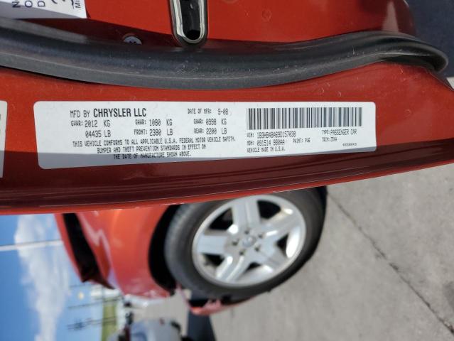 1B3HB48A69D157038 - 2009 DODGE CALIBER SXT ORANGE photo 12