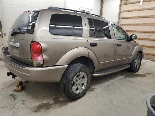 1D4HD58D75F518240 - 2005 DODGE DURANGO LIMITED TAN photo 3