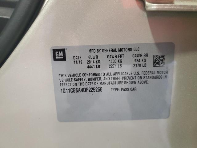 1G11C5SA4DF225256 - 2013 CHEVROLET MALIBU 1LT ვერცხლისფერი ფოტო 13