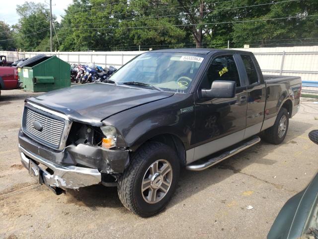 1FTRX12W37NA25109 - 2007 FORD F-150 BLACK photo 1