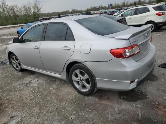 2T1BU4EE2BC685815 - 2011 TOYOTA COROLLA BASE SILVER photo 2