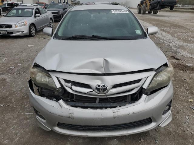2T1BU4EE2BC685815 - 2011 TOYOTA COROLLA BASE SILVER photo 5