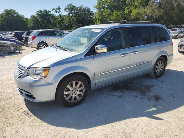 2C4RC1CG8CR314129 - 2012 CHRYSLER TOWN & COU TOURING L BLUE photo 1