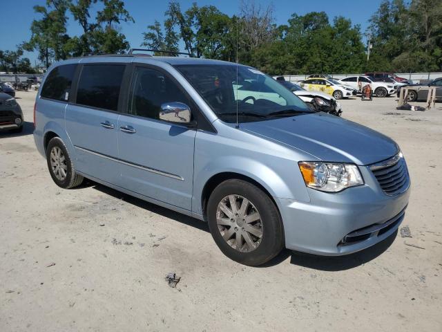 2C4RC1CG8CR314129 - 2012 CHRYSLER TOWN & COU TOURING L BLUE photo 4