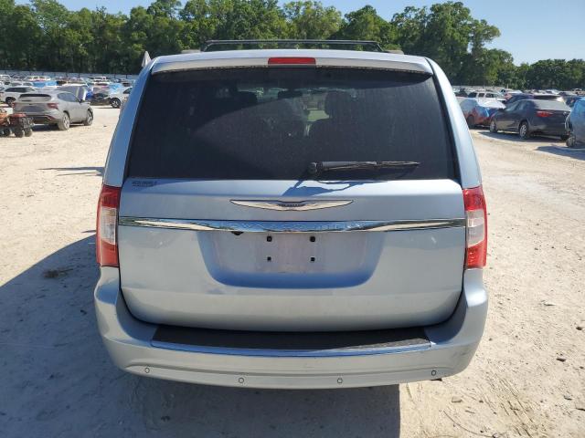 2C4RC1CG8CR314129 - 2012 CHRYSLER TOWN & COU TOURING L BLUE photo 6