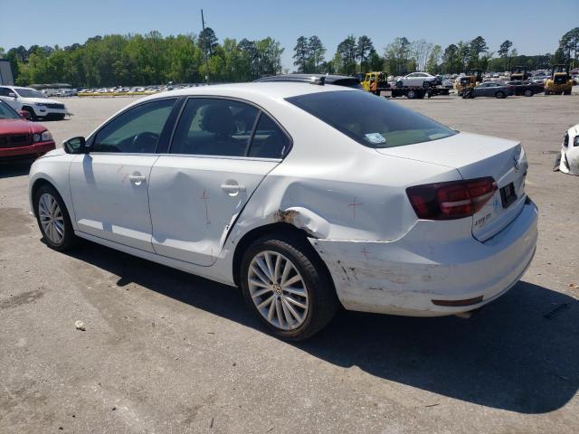 3VWL07AJ4GM383958 - 2016 VOLKSWAGEN JETTA SEL WHITE photo 2