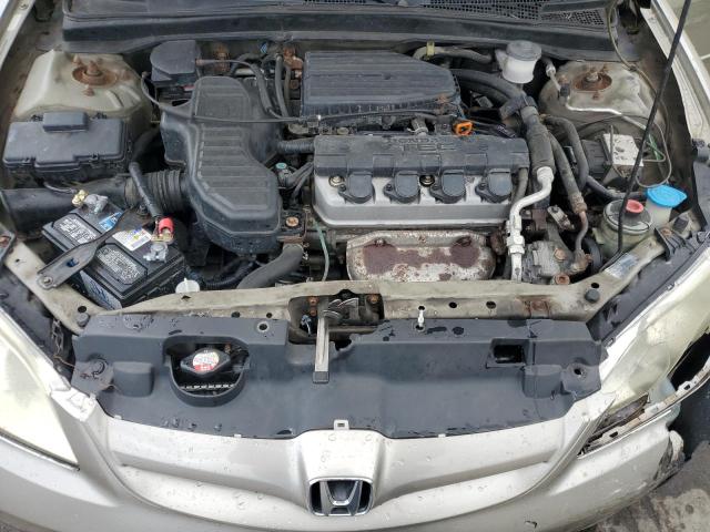 2HGES26744H528272 - 2004 HONDA CIVIC EX BEIGE photo 11