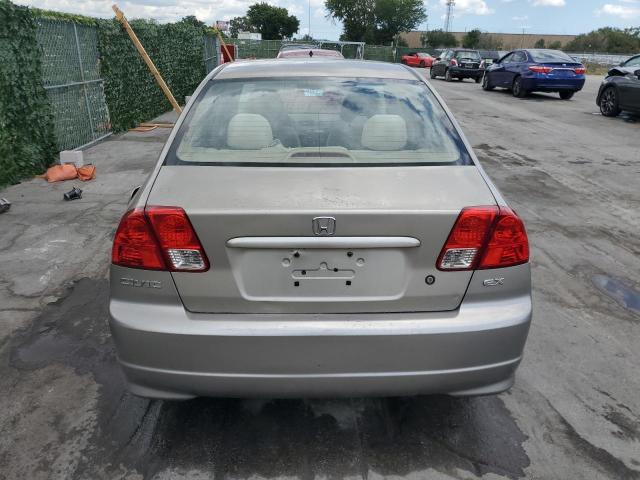 2HGES26744H528272 - 2004 HONDA CIVIC EX BEIGE photo 6