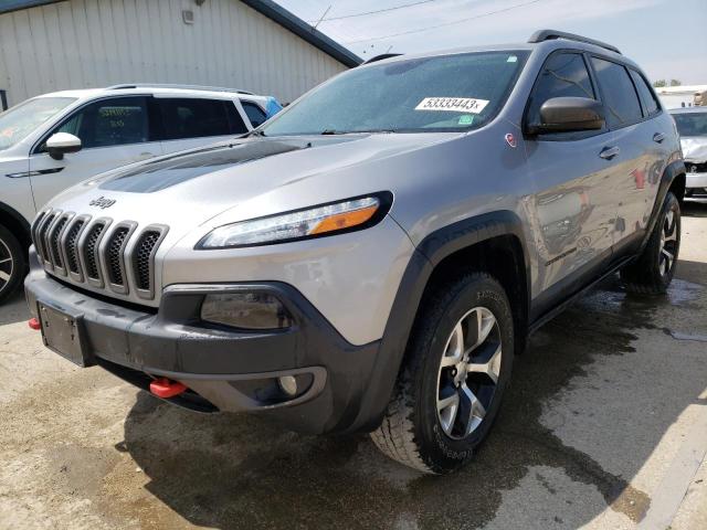 1C4PJMBS8EW281499 - 2014 JEEP CHEROKEE TRAILHAWK GRAY photo 1