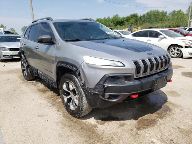 1C4PJMBS8EW281499 - 2014 JEEP CHEROKEE TRAILHAWK GRAY photo 4