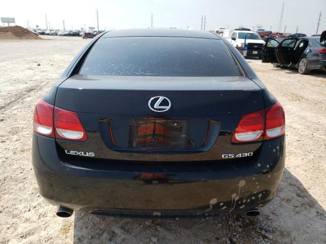 JTHBN96S365015741 - 2006 LEXUS GS 430 BLACK photo 6