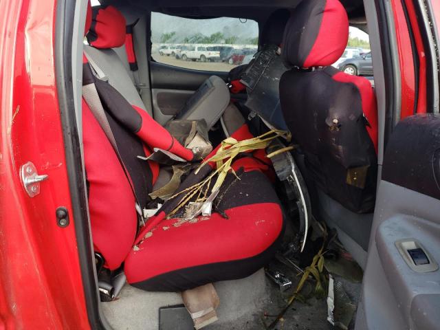 5TEJU62N17Z375586 - 2007 TOYOTA TACOMA DOUBLE CAB PRERUNNER RED photo 10