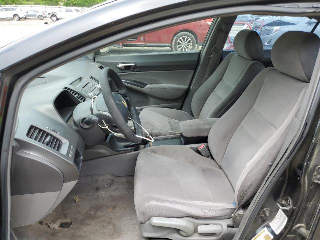 1HGFA16506L066699 - 2006 HONDA CIVIC LX BLACK photo 7