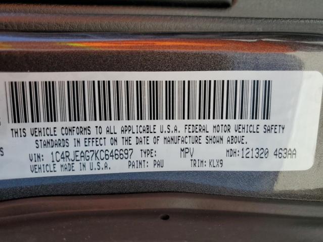 1C4RJEAG7KC646697 - 2019 JEEP GRAND CHER LAREDO 灰色 照片 13