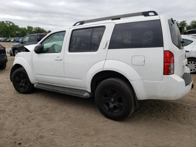 5N1AR18B18C646885 - 2008 NISSAN PATHFINDER S WHITE photo 2