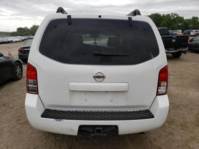 5N1AR18B18C646885 - 2008 NISSAN PATHFINDER S WHITE photo 6