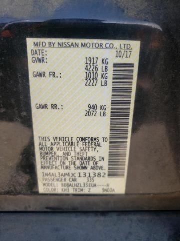 1N4AL3AP4JC131382 - 2018 NISSAN ALTIMA 2.5 BLACK photo 12