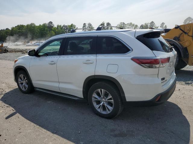 5TDKKRFH1FS077504 - 2015 TOYOTA HIGHLANDER XLE Սպիտակ լուսանկար 2