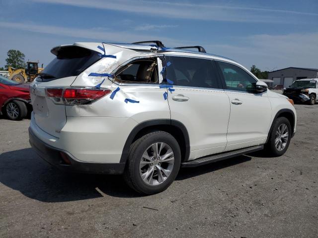 5TDKKRFH1FS077504 - 2015 TOYOTA HIGHLANDER XLE Սպիտակ լուսանկար 3