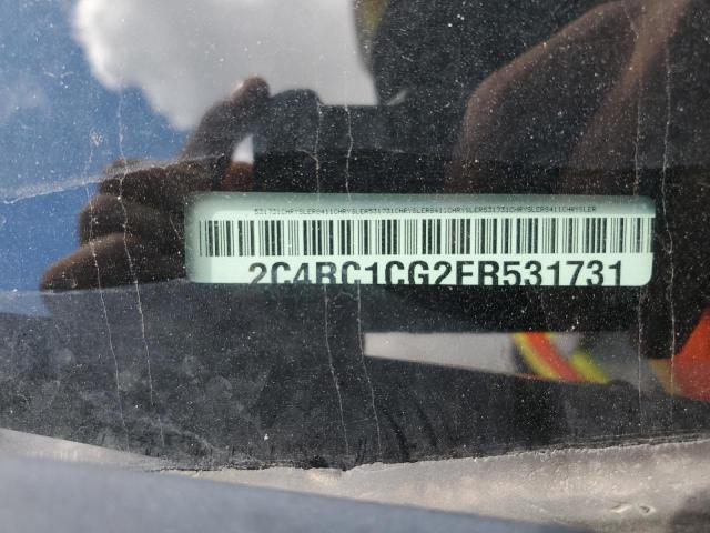 2C4RC1CG2FR531731 - 2015 CHRYSLER TOWN & COU TOURING L BLUE photo 13