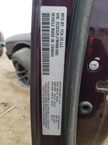 2C3CDZFJ7MH661083 - 2021 DODGE CHALLENGER R/T SCAT PACK PURPLE photo 12