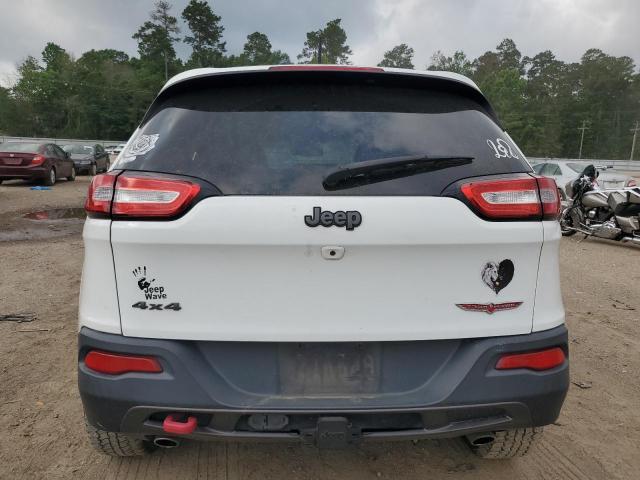 1C4PJMBS7FW635871 - 2015 JEEP CHEROKEE TRAILHAWK WHITE photo 6