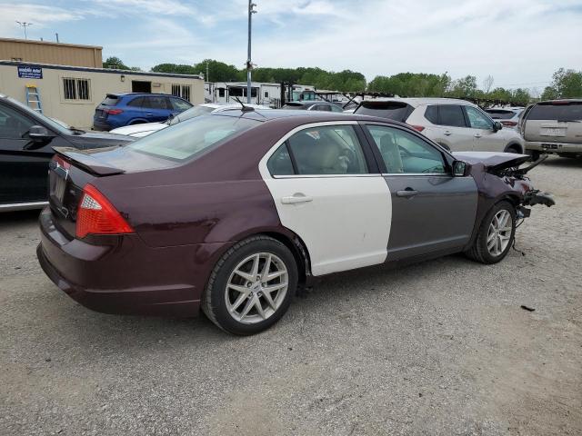 3FAHP0JA6BR184472 - 2011 FORD FUSION SEL BURGUNDY photo 3