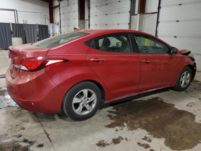 KMHDH4AE0EU087728 - 2014 HYUNDAI ELANTRA SE RED photo 3