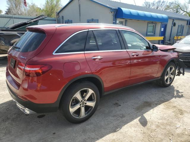 WDC0G4KB4KV194758 - 2019 MERCEDES-BENZ GLC 300 4MATIC MAROON photo 3